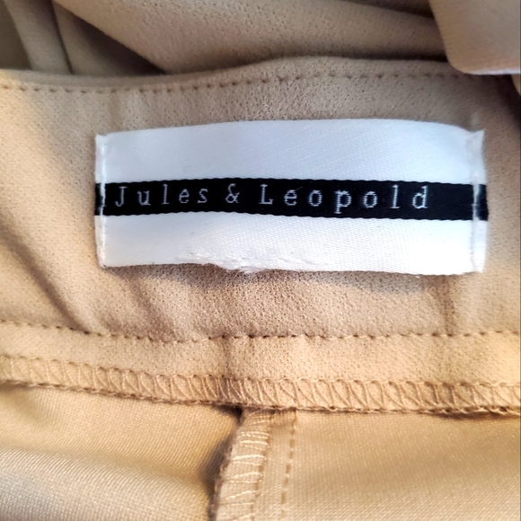 NWOT 3X Jules & Leopold Beige Trousers - Picture 3 of 5